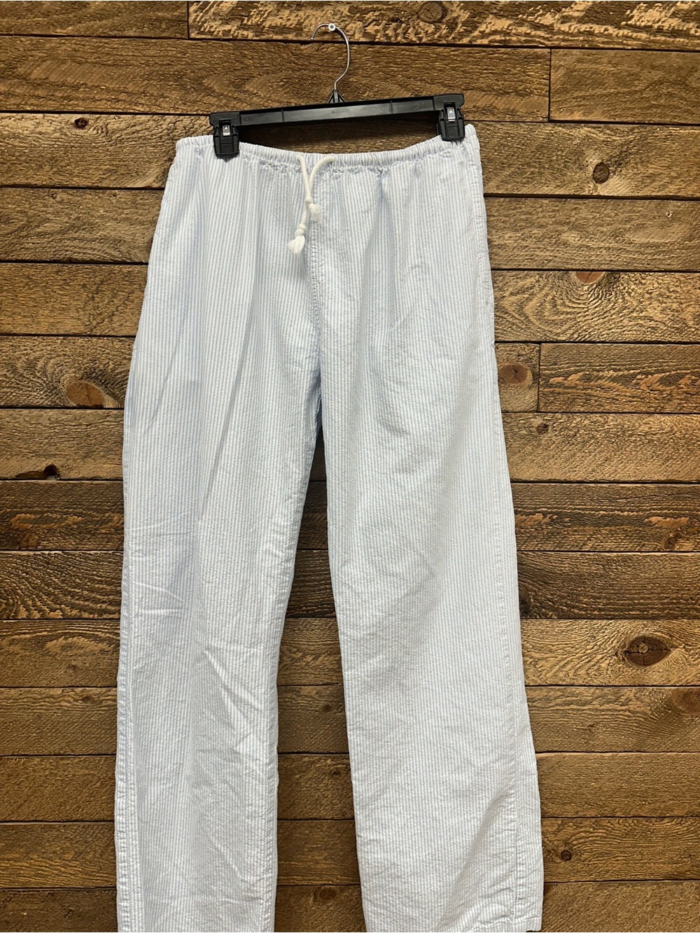 Brandy Melville Light Blue Striped Seersucker Pants - Picture 4 of 8